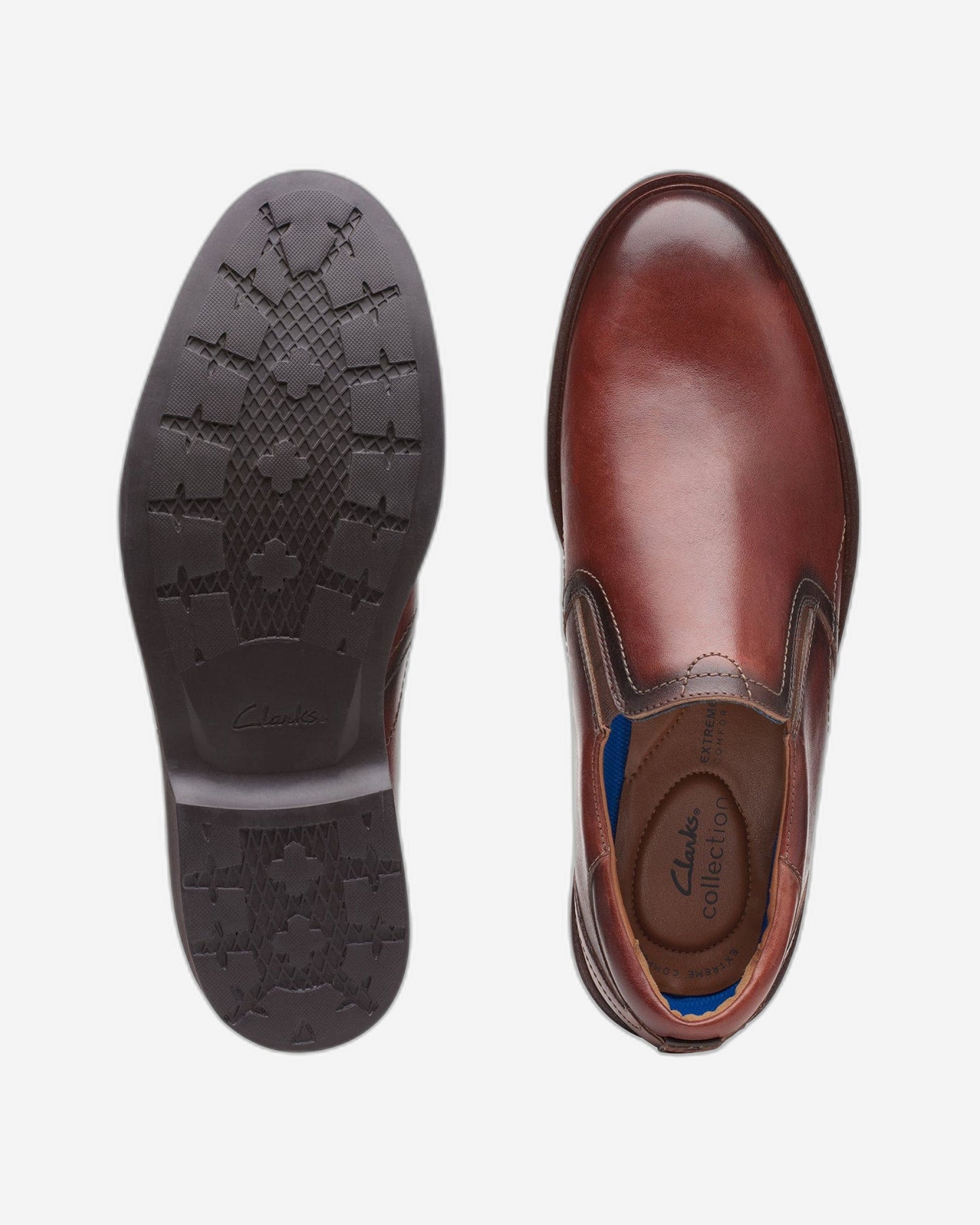 حذاء كلاركس مالوود سهل الارتداء - جلد بني - عرض 261681697 (مقاس قياسي)