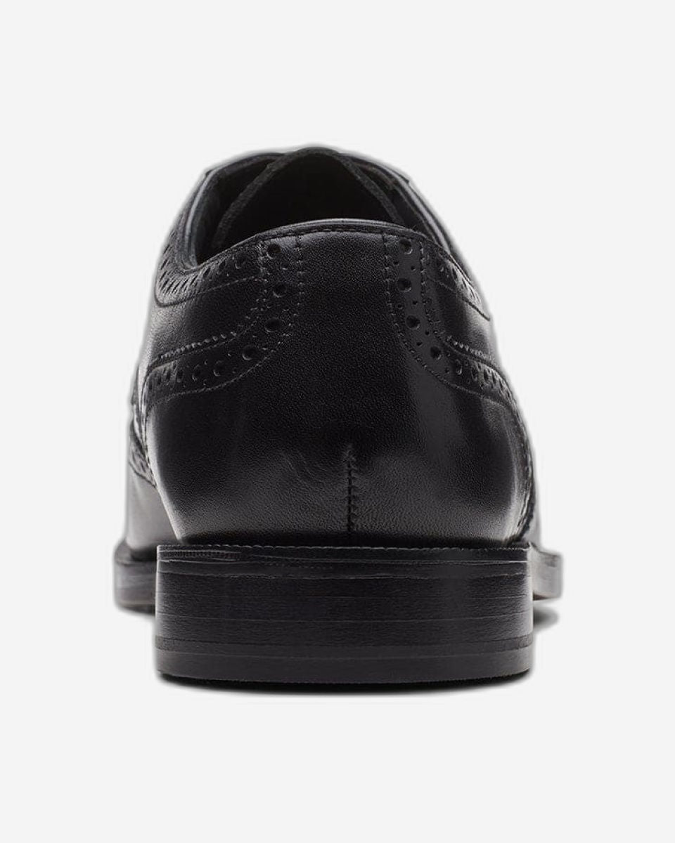 حذاء كلاركس كرافتدين وينج - جلد أسود - 261691837 - عرض G (مقاس قياسي)