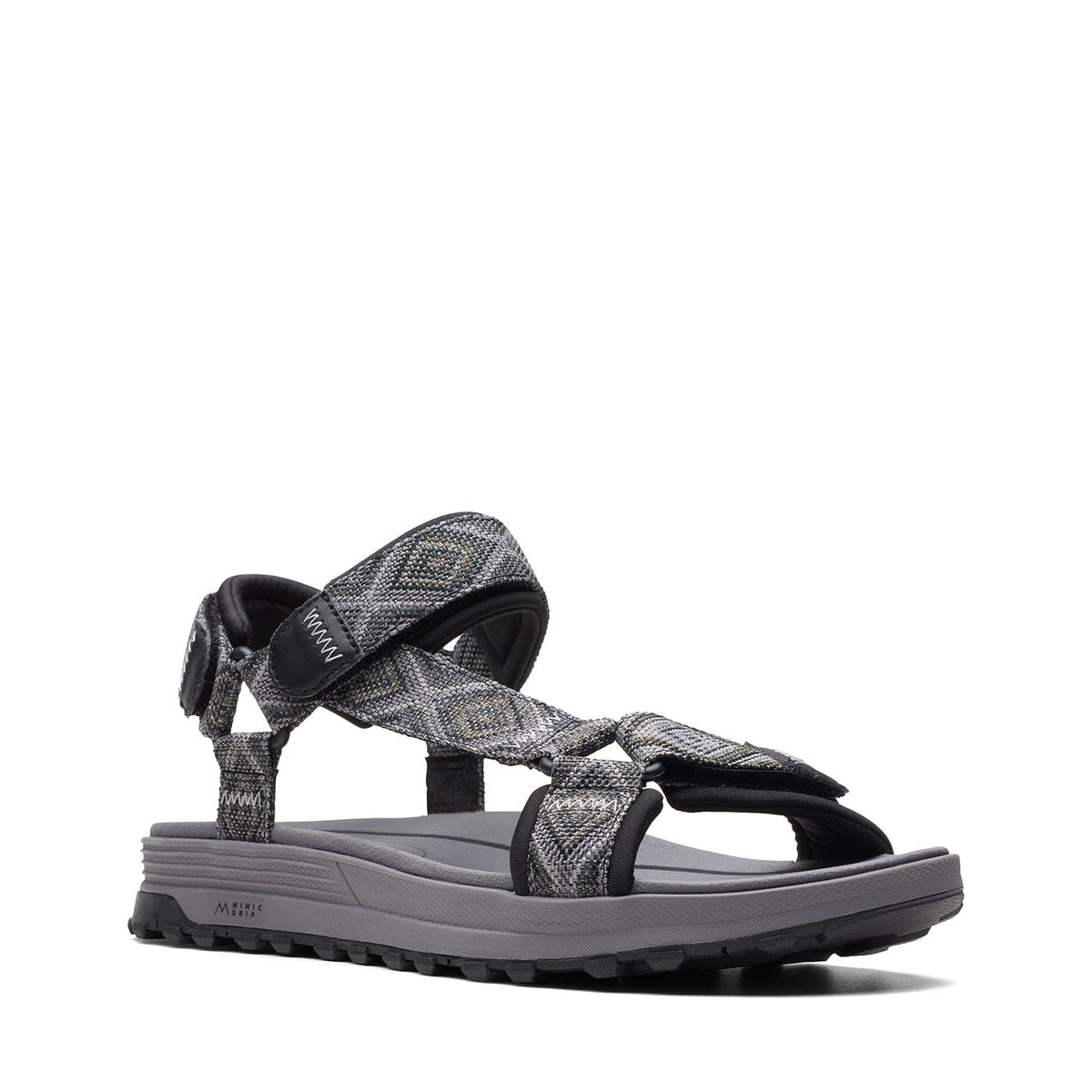 Clarks Atl Trek Sea - صندل - أسود رمادي - 261701247 - عرض G (مقاس قياسي)