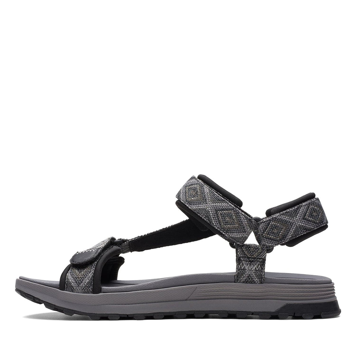 Clarks Atl Trek Sea - صندل - أسود رمادي - 261701247 - عرض G (مقاس قياسي)