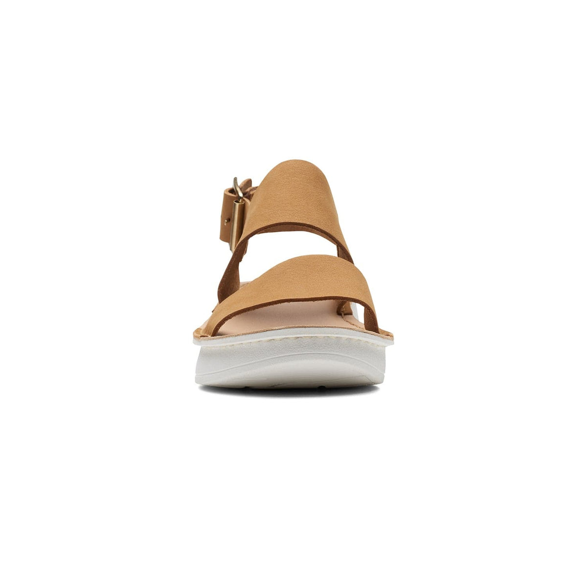 صندل Clarks Velhill Strap - بني فاتح من جلد النوبوك - 261708234 - عرض D (مقاس قياسي)