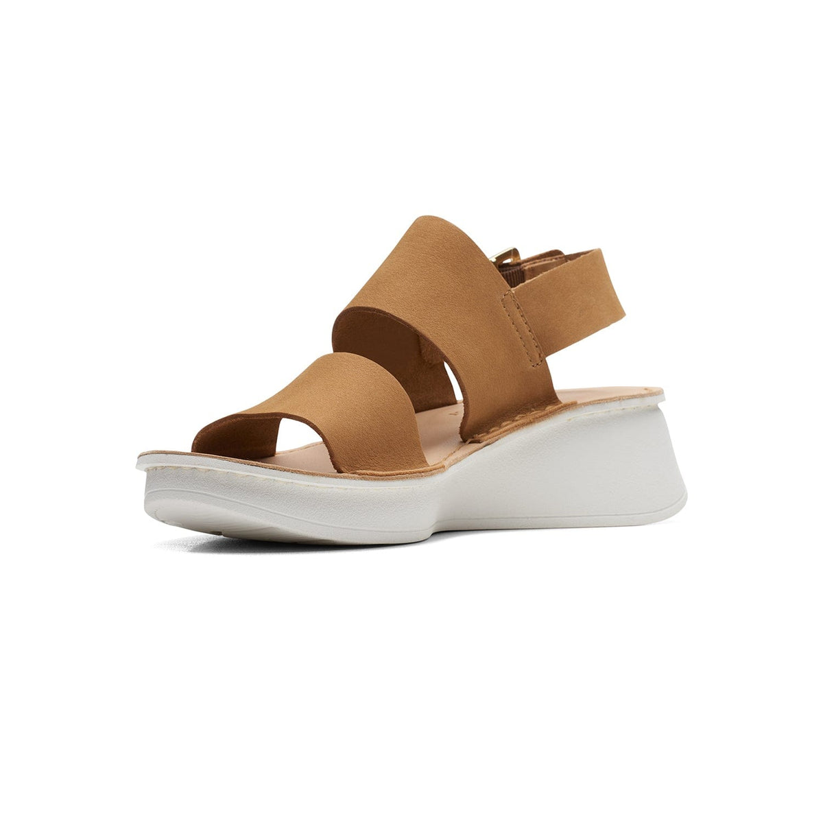صندل Clarks Velhill Strap - بني فاتح من جلد النوبوك - 261708234 - عرض D (مقاس قياسي)