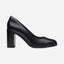 Clarks Freva85 Court Bk Leather - Bk Leather - 261709685 - E (Wide)
