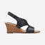 Clarks Kyarra Aster - Sandals - Black Leather - 261712345 - E Width (Wide Fit)