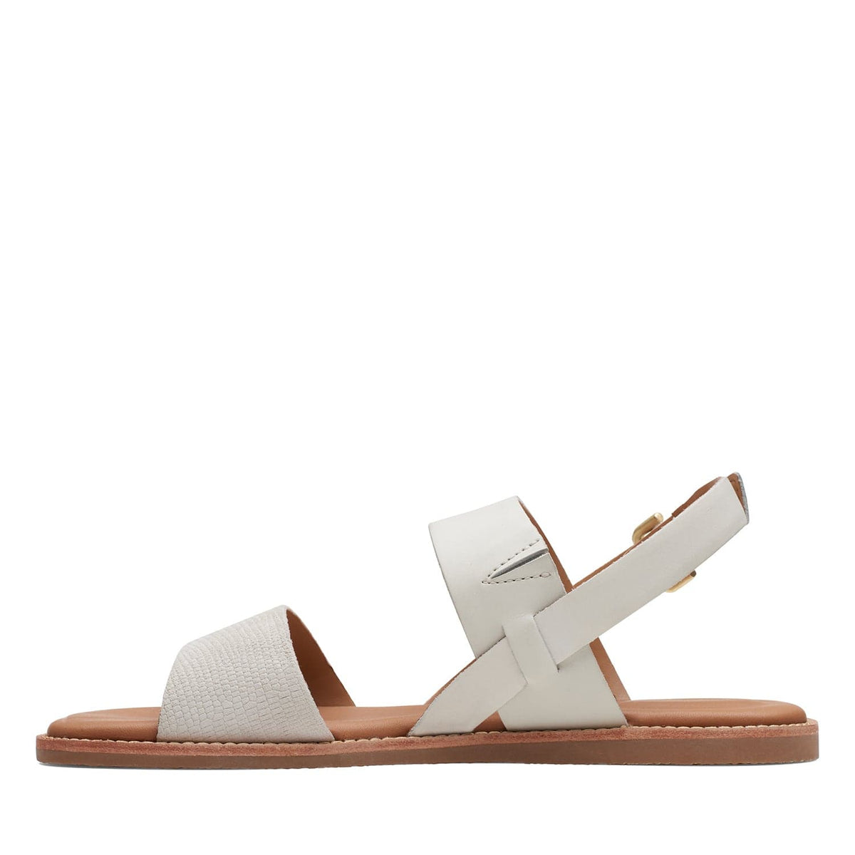 صندل Clarks Karsea Strap - لون أبيض فاتح - 261718754 - عرض D (مقاس قياسي)