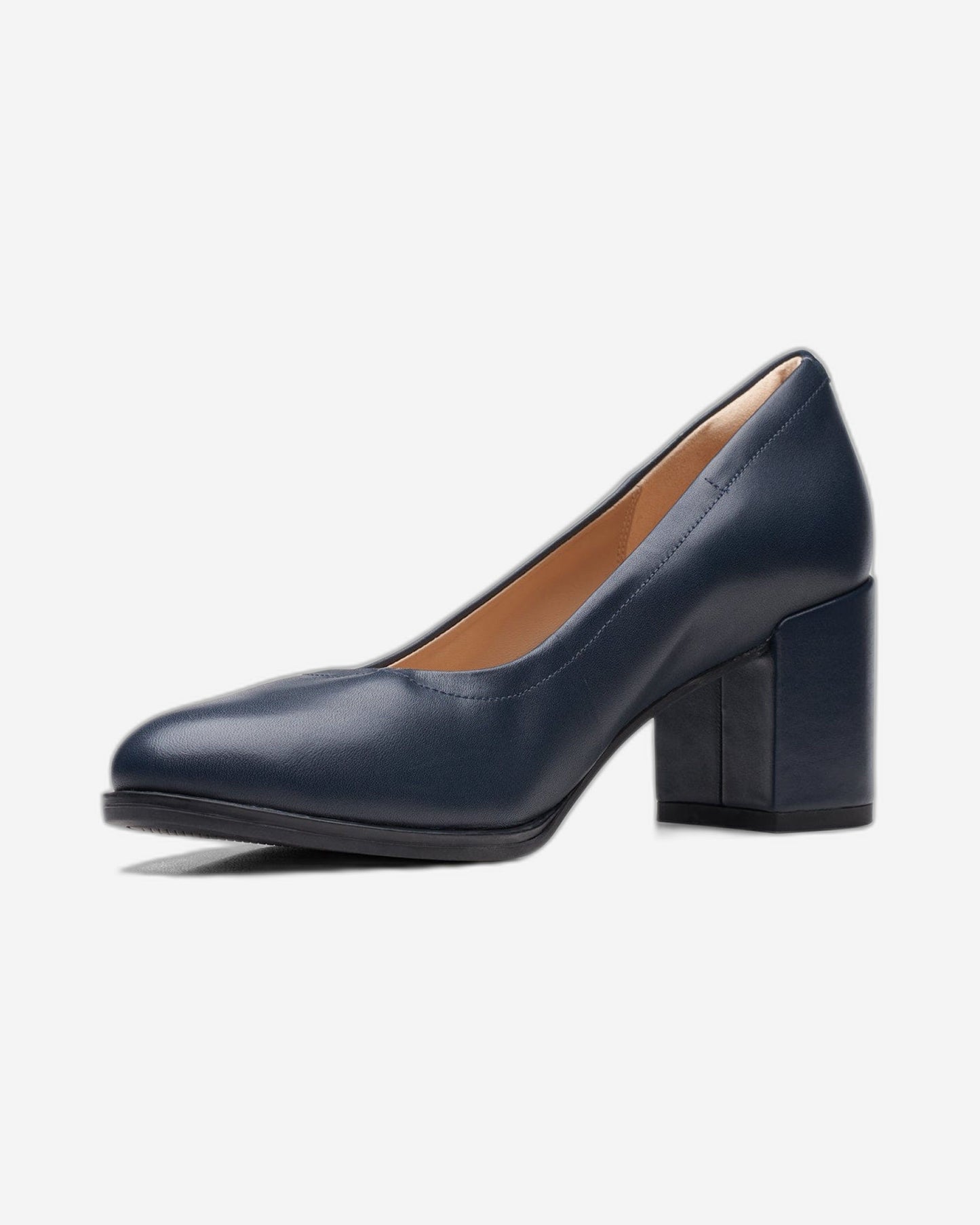 Clarks Freva55 Court - حذاء - جلد كحلي - 261718775 - عرض E (مقاس واسع)