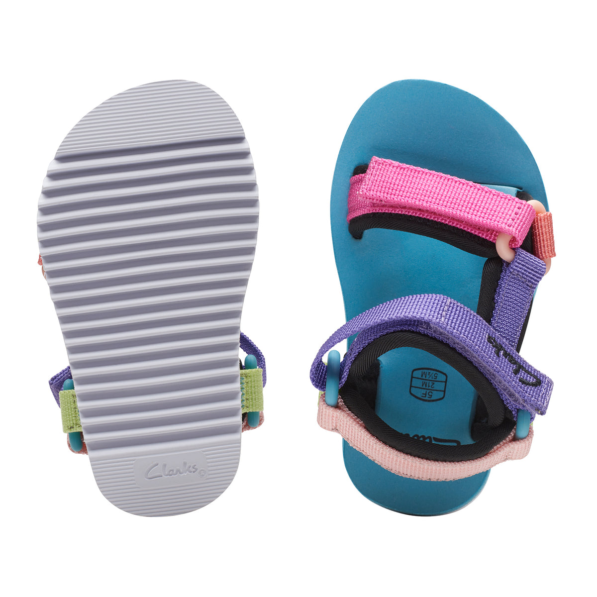 Clarks Girls Peak Web Toddler. (مقاس عادي)