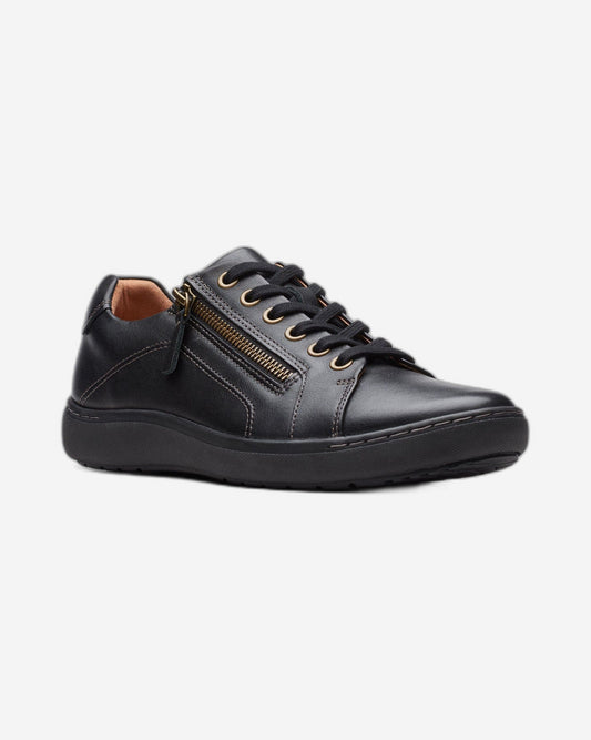 Clarks Nalle Lace - Shoes - Black/Black - 261719865 - E Width (Wide Fit)