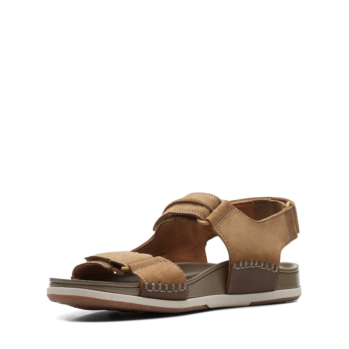 Clarks Nature 5 Trail - صندل - رملي داكن - 261723337 - عرض G (مقاس قياسي)