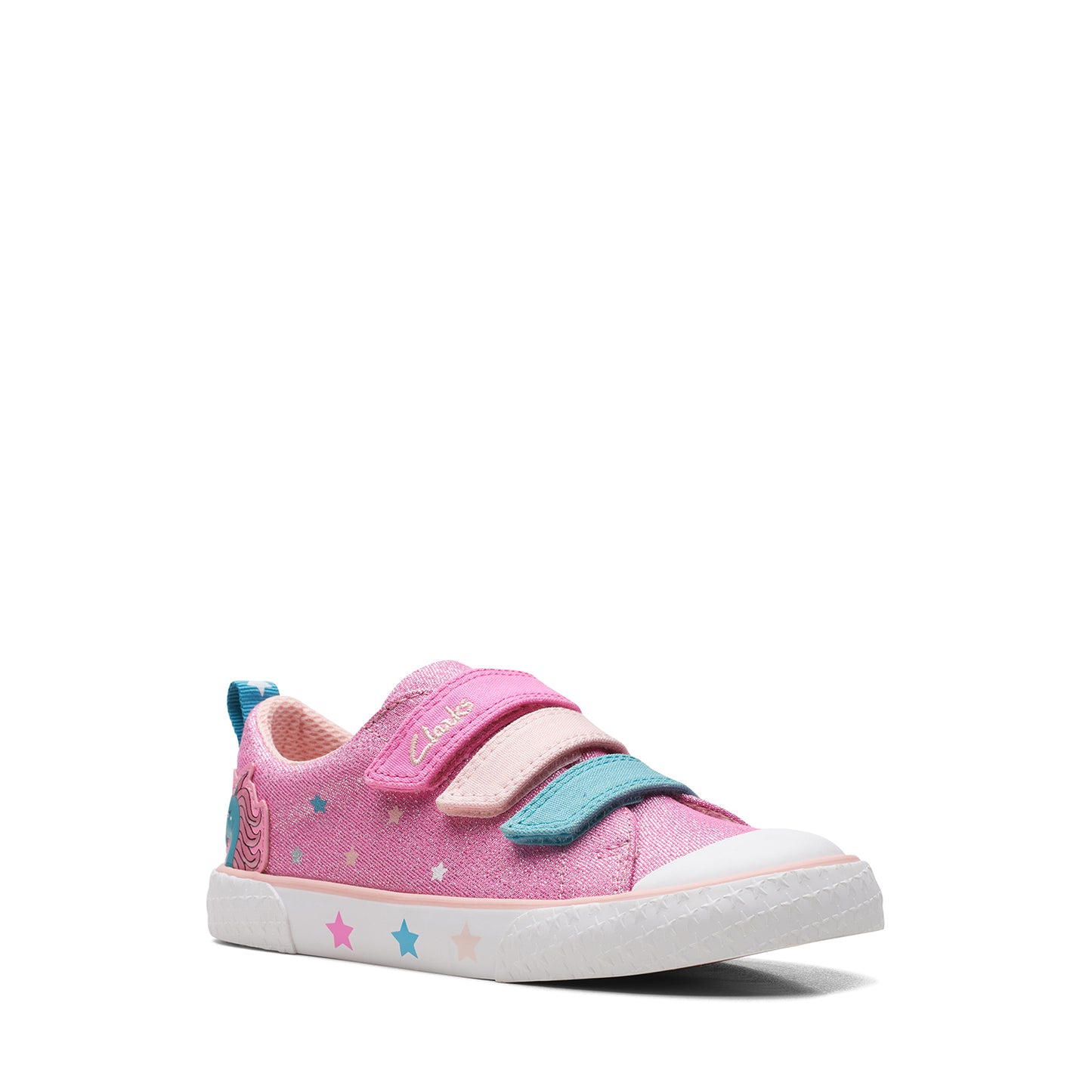 Clarks Girls Foxing Play Kid. (مقاس عريض)