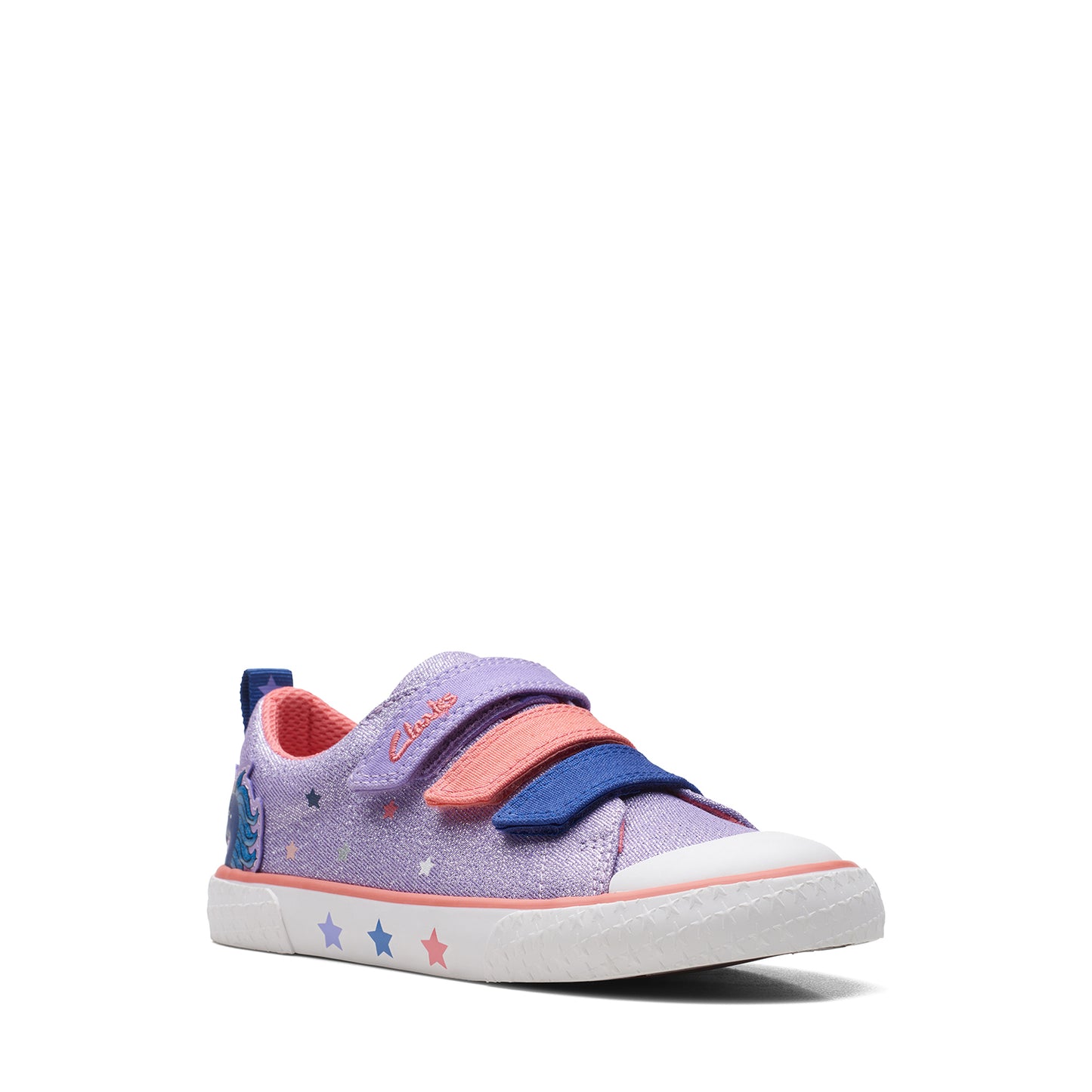 Clarks Girls Foxing Play Kid. (مقاس عريض)