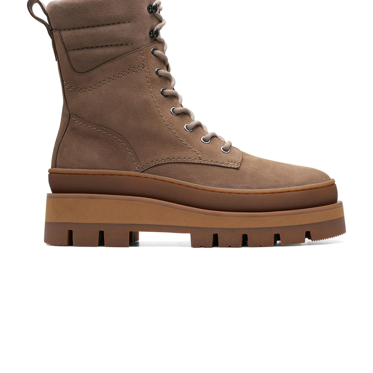 Clarks Orianna2 Hike - Boots - Pebble Nubuck - 261740634 - D Width (Standard Fit)