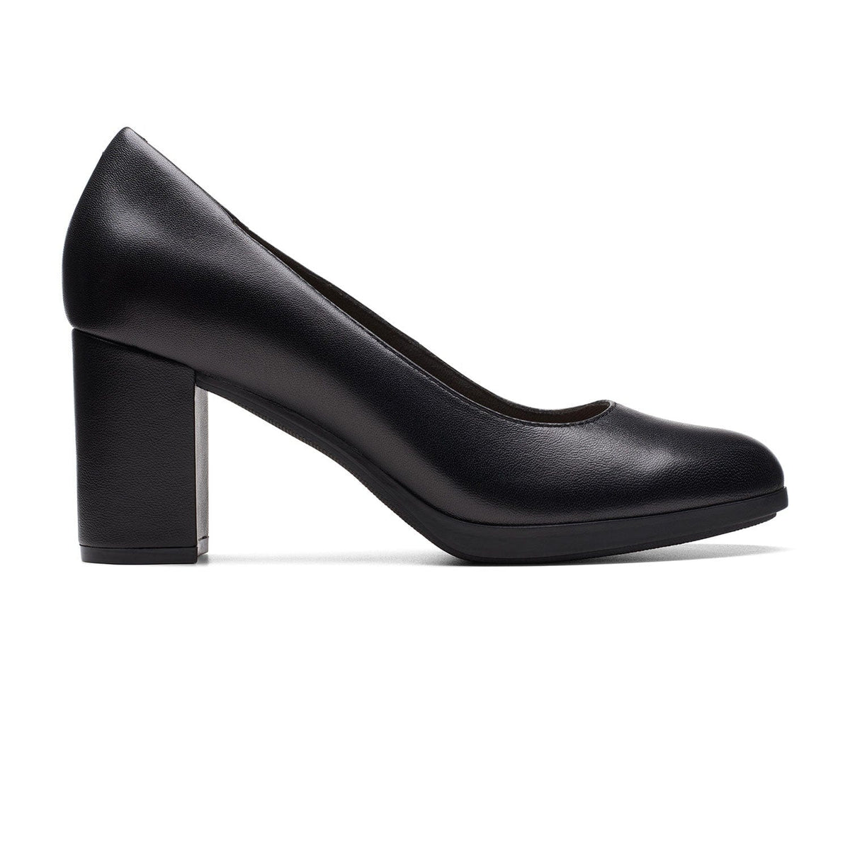 Clarks Bayla Skip - Shoes - Black Leather - 261741054 - D Width (Standard Fit)