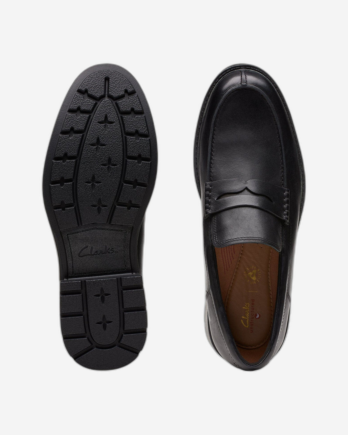 Clarks Un Shire Step - Shoes - Black Leather - 261746547 - G Width (Standard Fit)