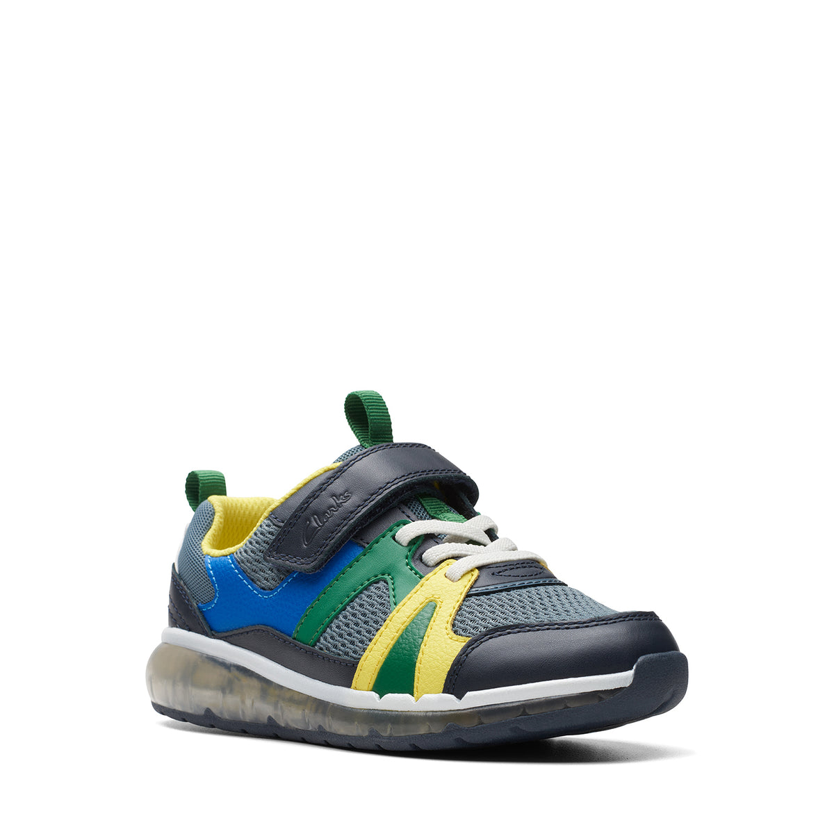 Clarks Boys Spark Gleam Kid (مقاس عريض)