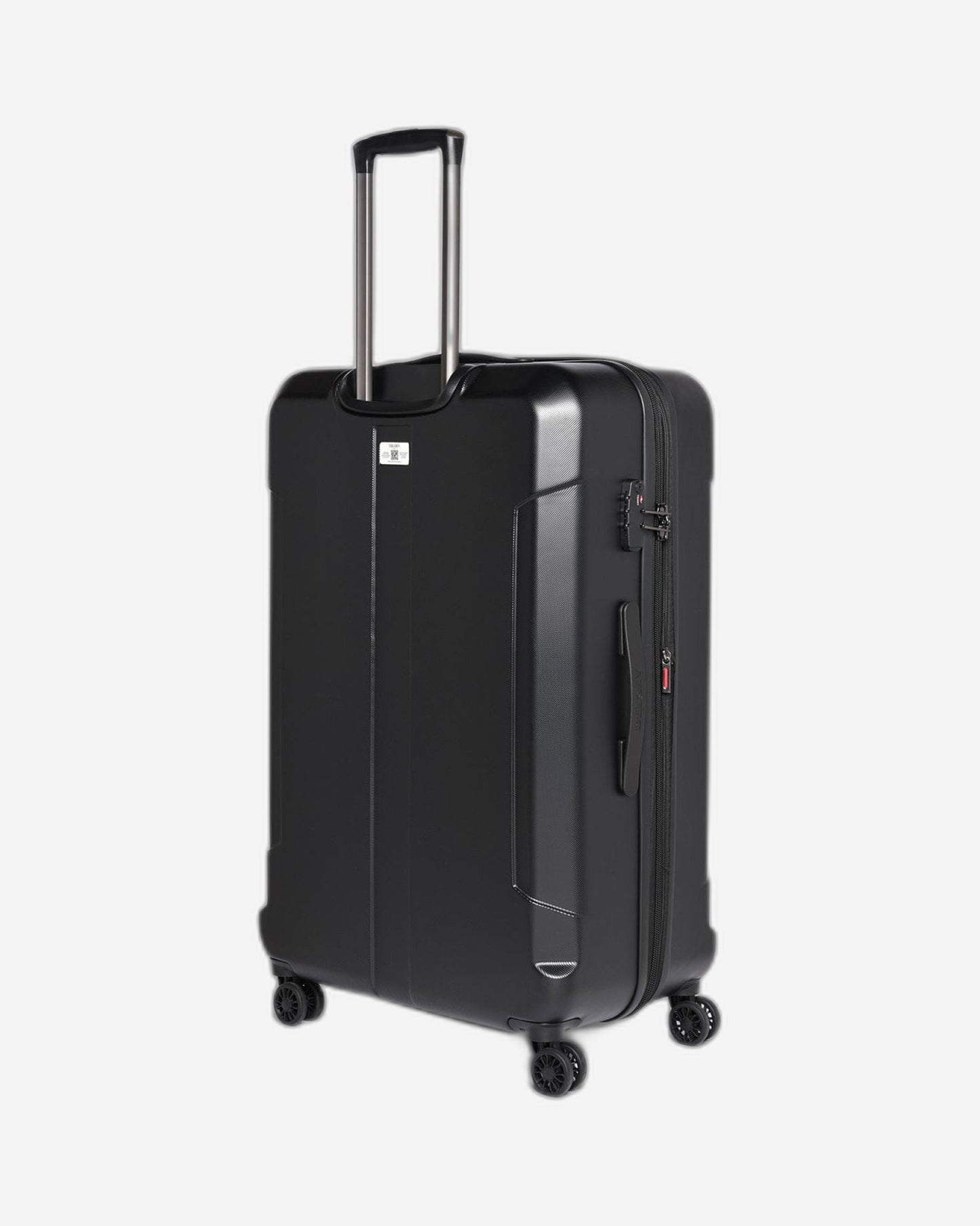 حقيبة سفر صلبة من Delsey Paris Depart مقاس 80 سم، مزودة بأربع عجلات مزدوجة قابلة للتمدد، وحقيبة سفر سوداء اللون - 00314583000 X9