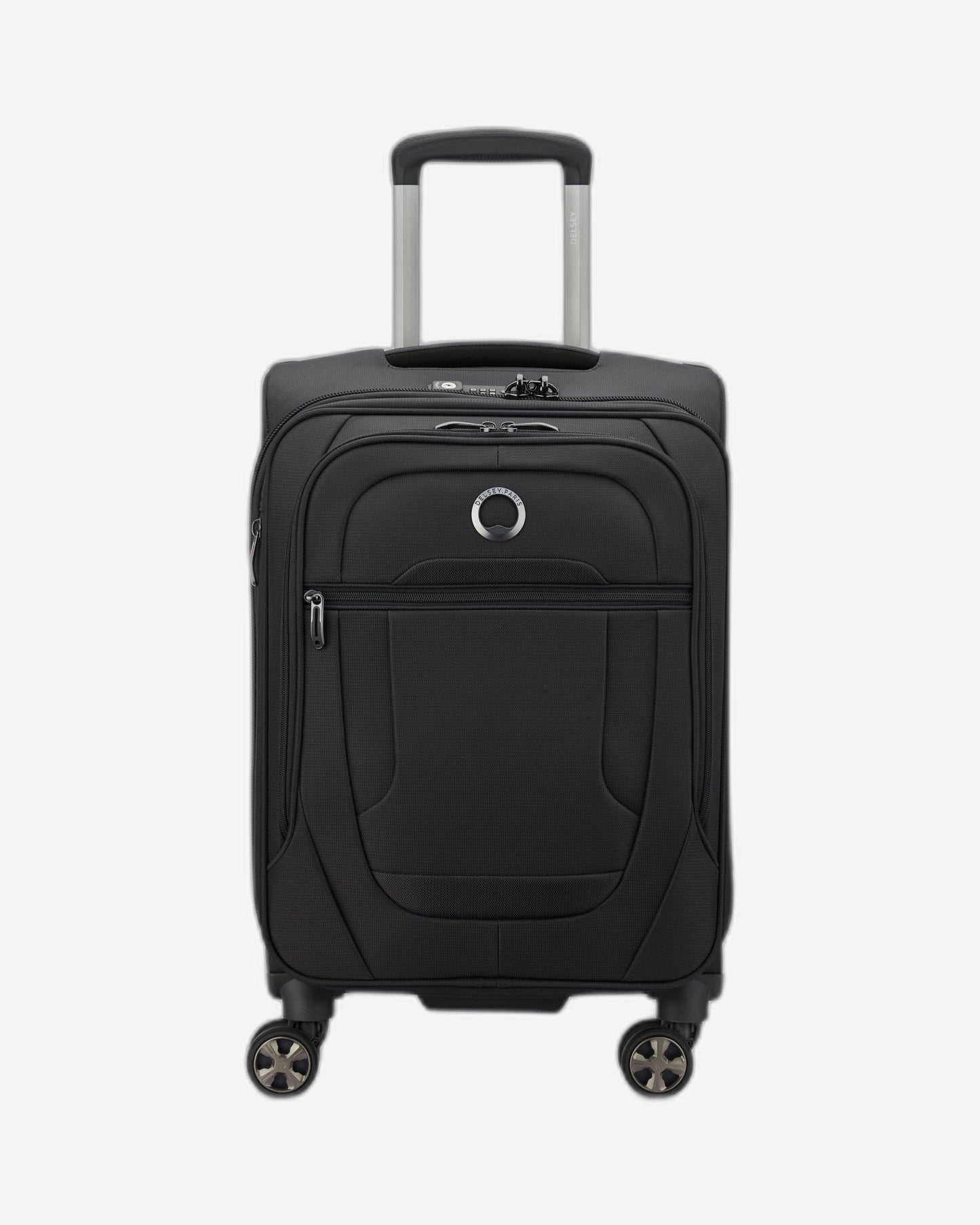 حقيبة الأمتعة Delsey Paris Helium DLX القابلة للتوسيع 55 سم سوداء