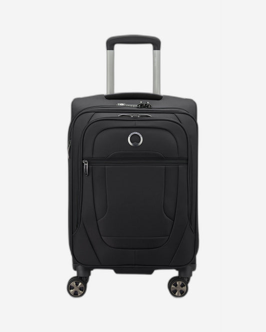 حقيبة الأمتعة Delsey Paris Helium DLX القابلة للتوسيع 55 سم سوداء