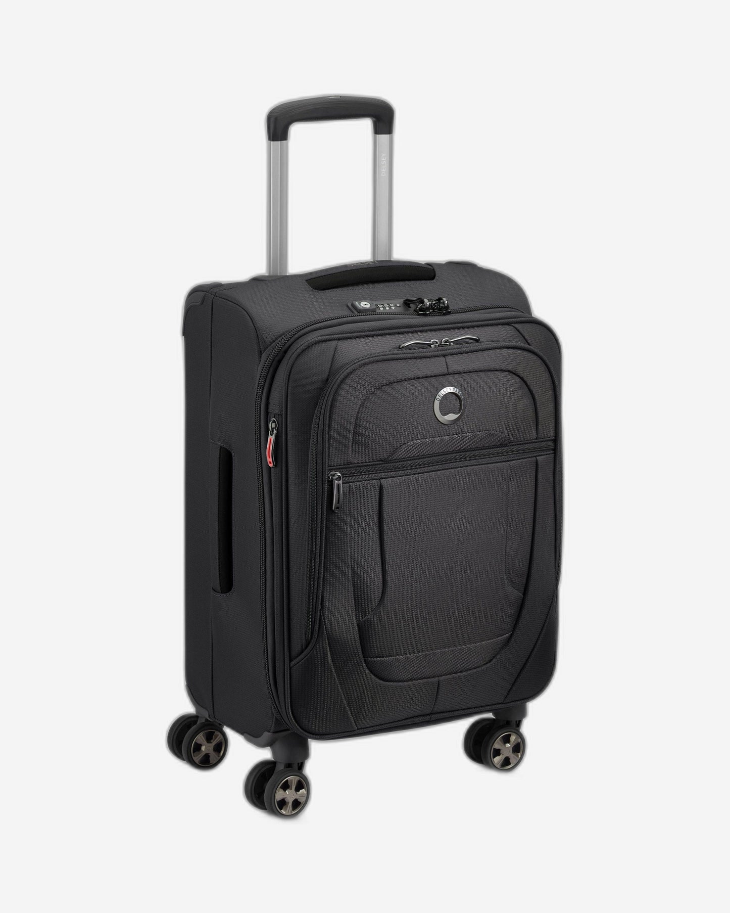 حقيبة الأمتعة Delsey Paris Helium DLX القابلة للتوسيع 55 سم سوداء