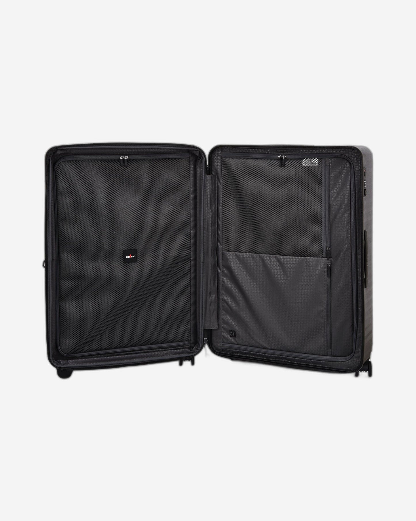 حقيبة سفر إيكولاك سيليسترا الصلبة القابلة للتوسيع، 76.5 سم، بعجلات مزدوجة، وعجلات تسجيل وصول، لون أسود - PC183XA BLACK 28