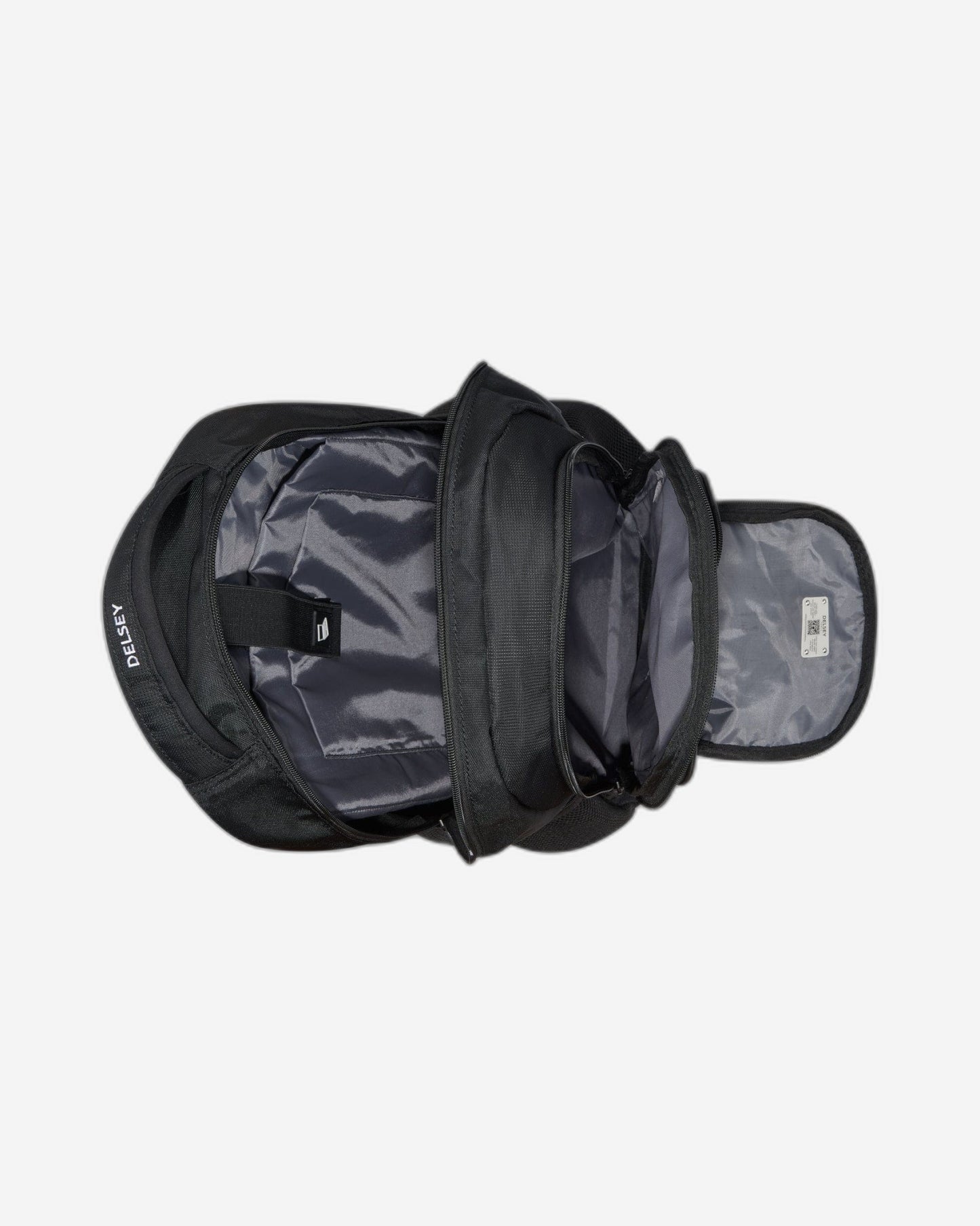 حقيبة ظهر ديلسي باريس إليمنت نافيجيتور لحماية الكمبيوتر المحمول مقاس 15.6 بوصة، مكونة من حجرتين، لون أسود