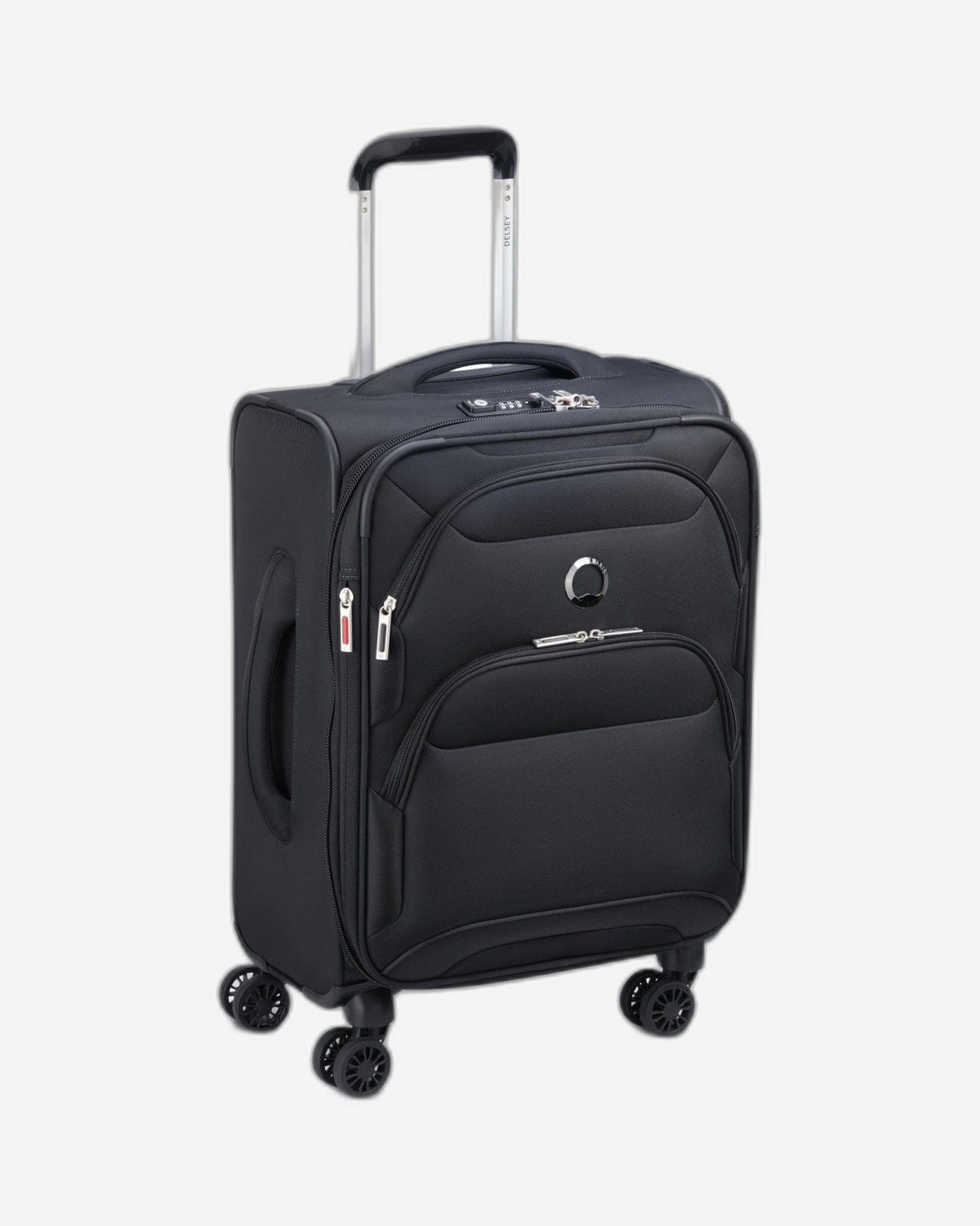 حقيبة أمتعة Delsey Paris Sky Max 2.0 قابلة للتوسيع 55 سم سوداء