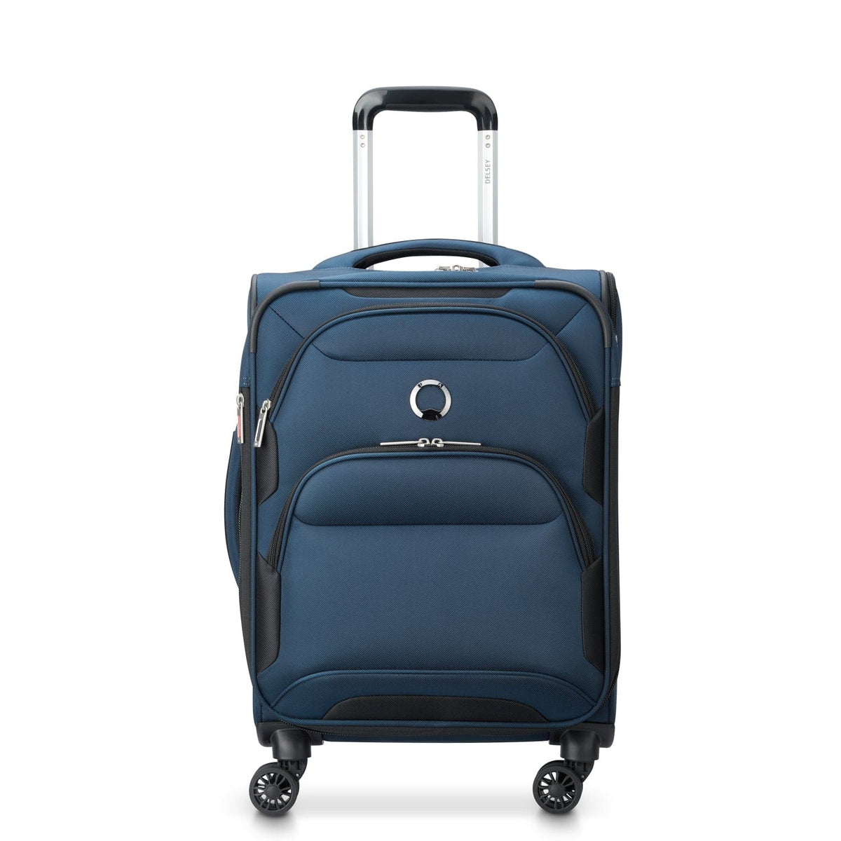 Delsey Sky Max 2.0 55cm Softcase 4 Double Wheel Expandable Cabin Luggage Trolley Blue - 00328480102