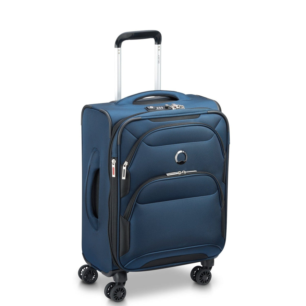 حقيبة سفر Delsey Paris Sky Max 2.0 قابلة للتوسيع 55 سم باللون الأزرق