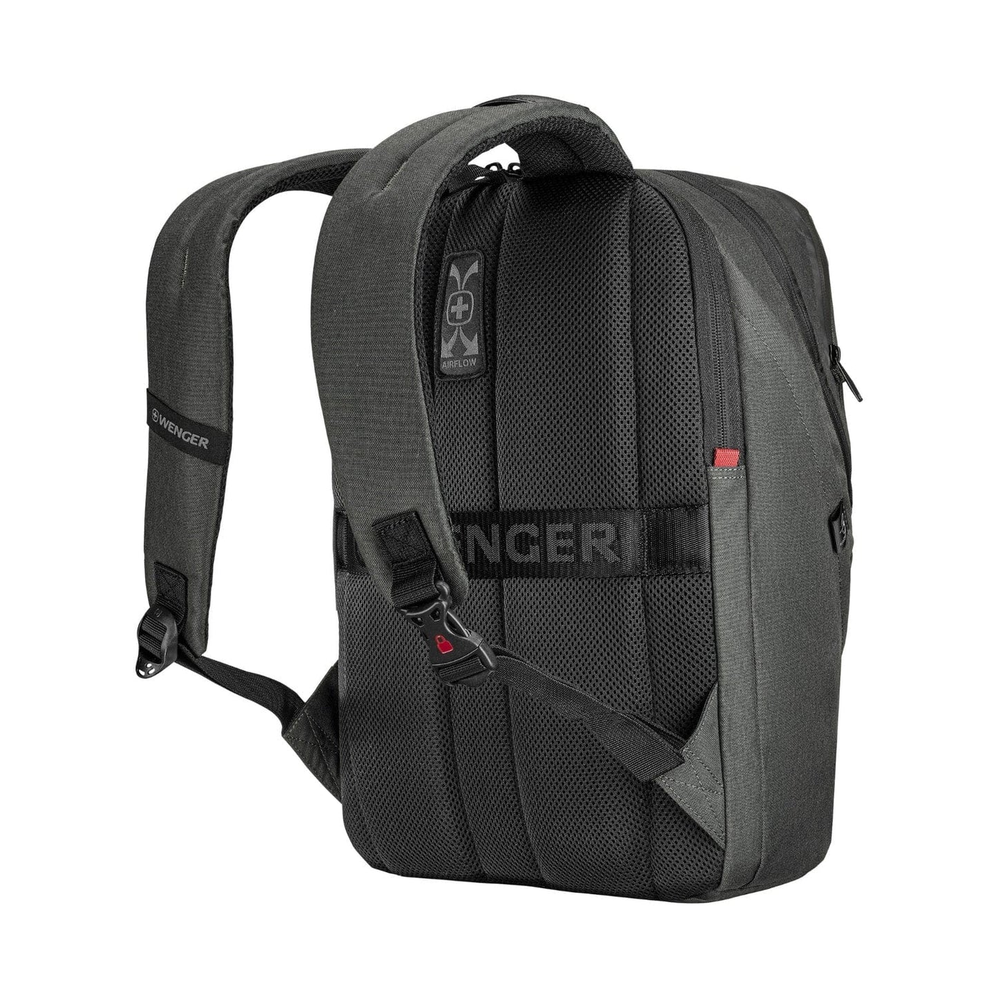حقيبة ظهر Wenger Mx Eco Light للكمبيوتر المحمول مقاس 16 بوصة مع جيب للكمبيوتر اللوحي - فحمي - 612262