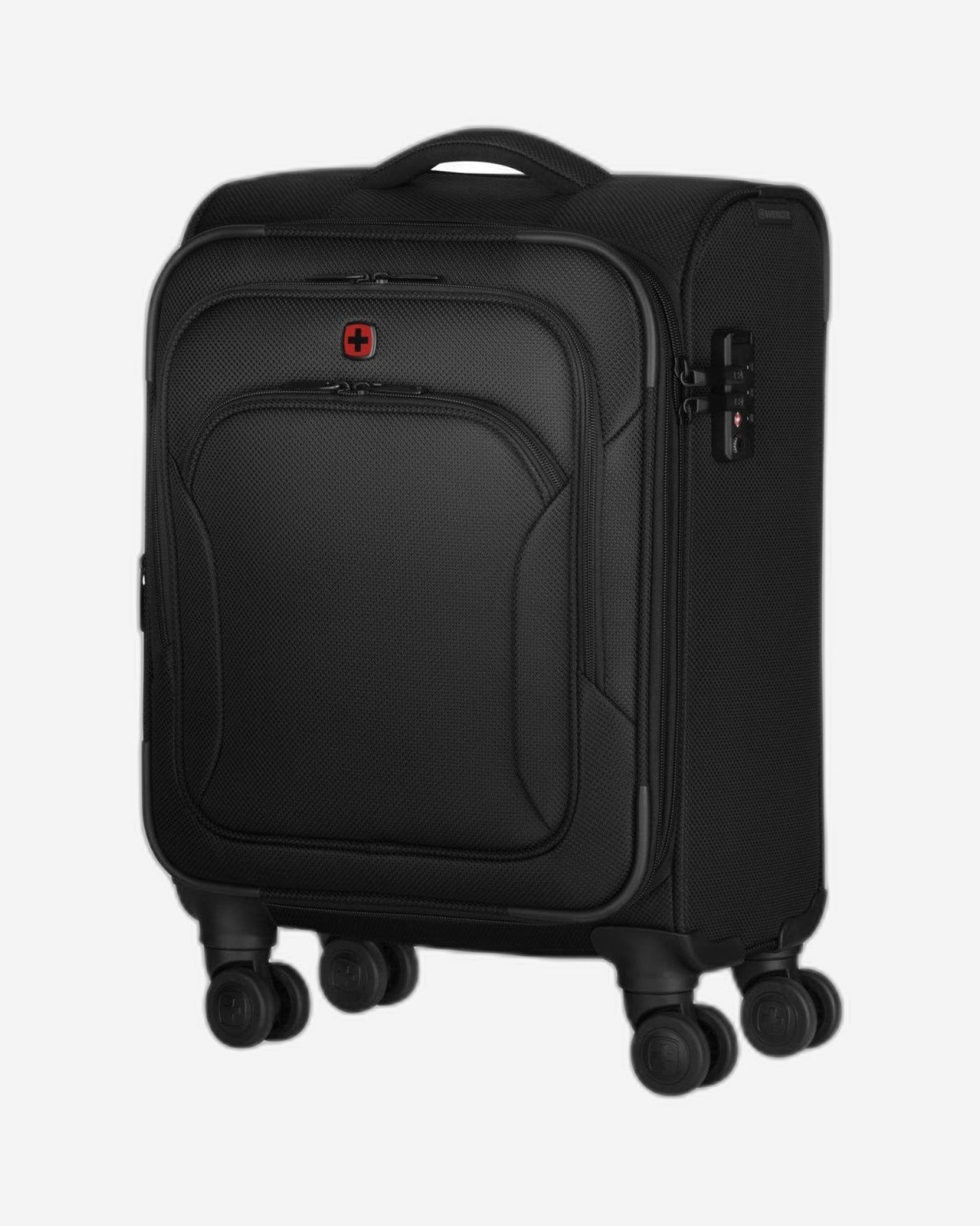 حقيبة سفر ناعمة من وينجر فيبرايف، 46 سم، بعجلات مزدوجة، قابلة للتمدد، لون أسود - 612551