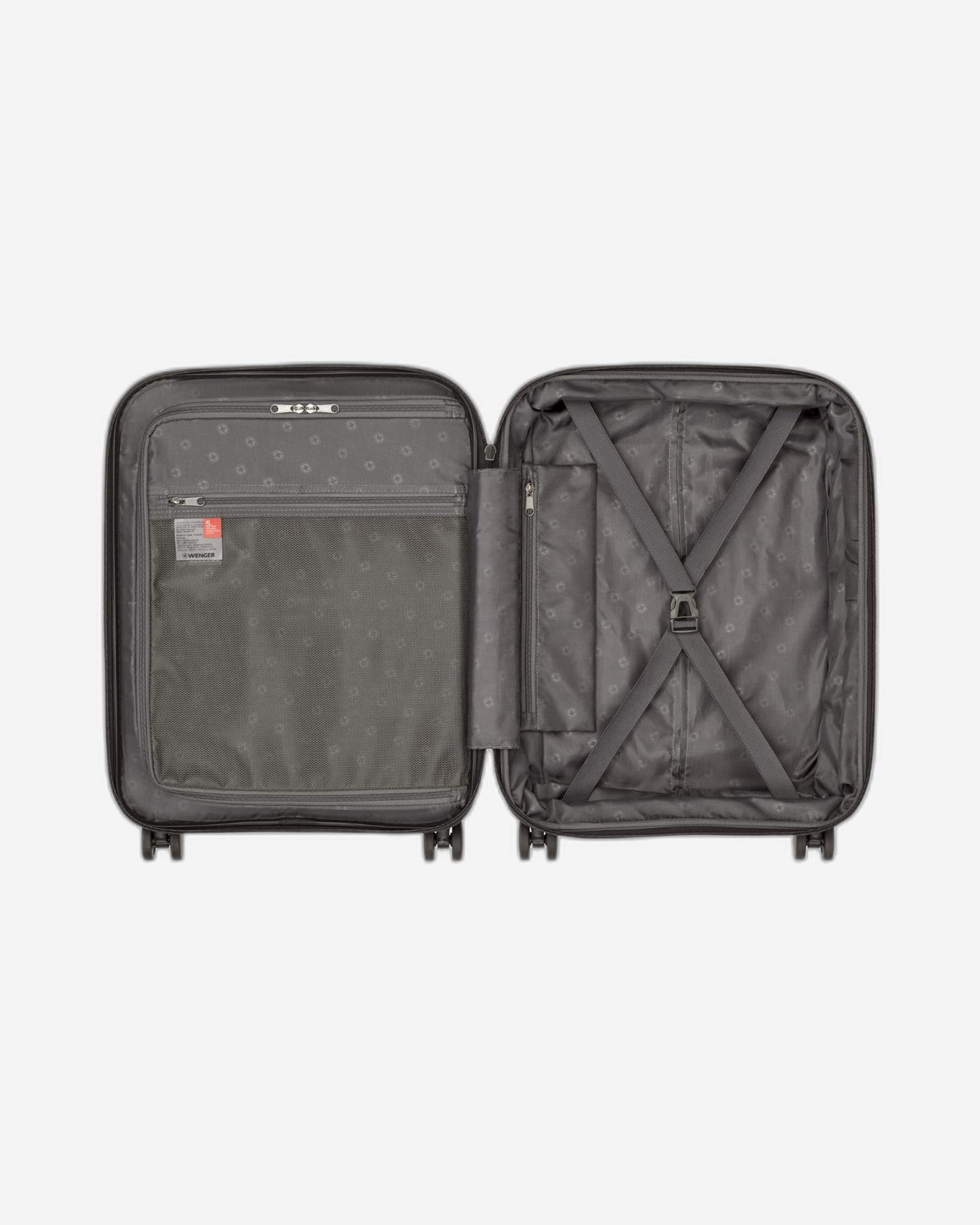 عربة أمتعة صلبة قابلة للتمدد من وينجر أوبتيمو، مقاس 57 سم، لون أسود