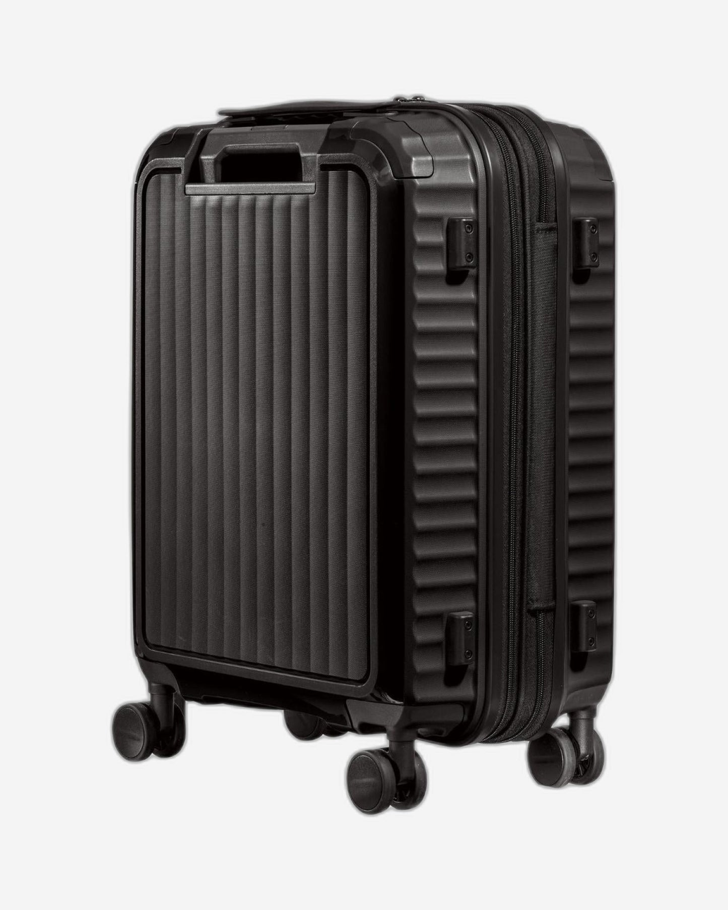 عربة أمتعة صلبة قابلة للتمدد من وينجر أوبتيمو، مقاس 57 سم، لون أسود