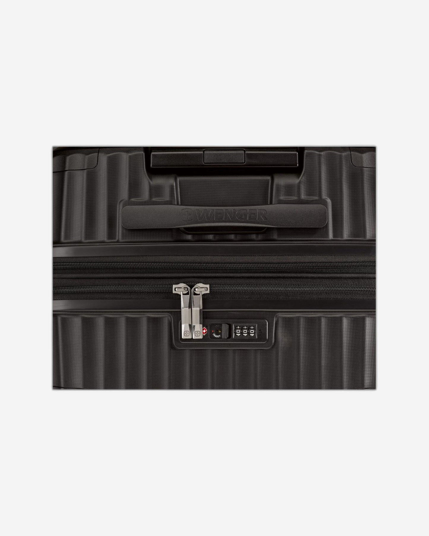 عربة أمتعة Wenger Optimo الصلبة القابلة للتوسيع 70 سم لتسجيل الوصول باللون الأسود