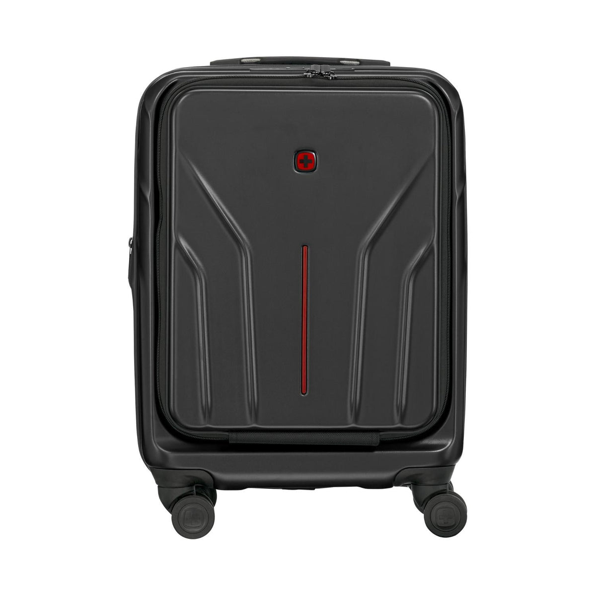 Wenger Amplix Hardside Expandable 55cm Cabin Luggage Trolley Black