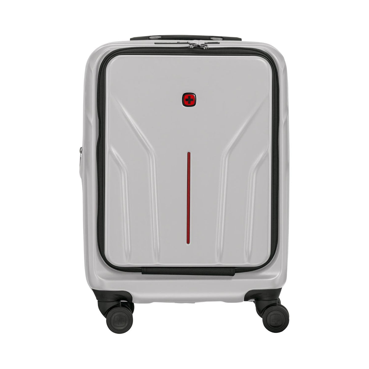 Wenger Amplix Hardside Expandable 55cm Cabin Luggage Trolley silver