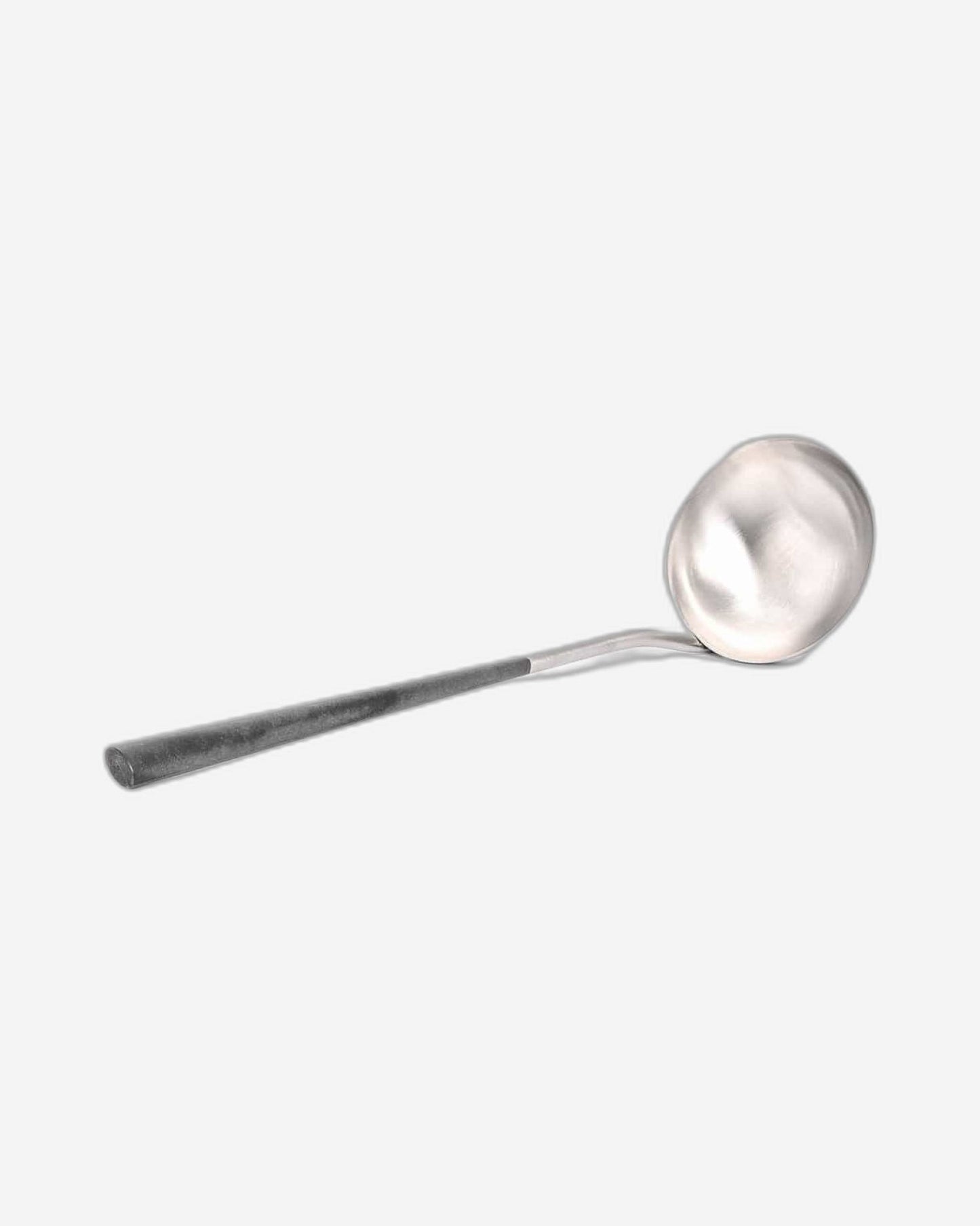 Belo Inox Neo Black مع الفضة المصقولة - مغرفة شوربة - علبة هدايا
