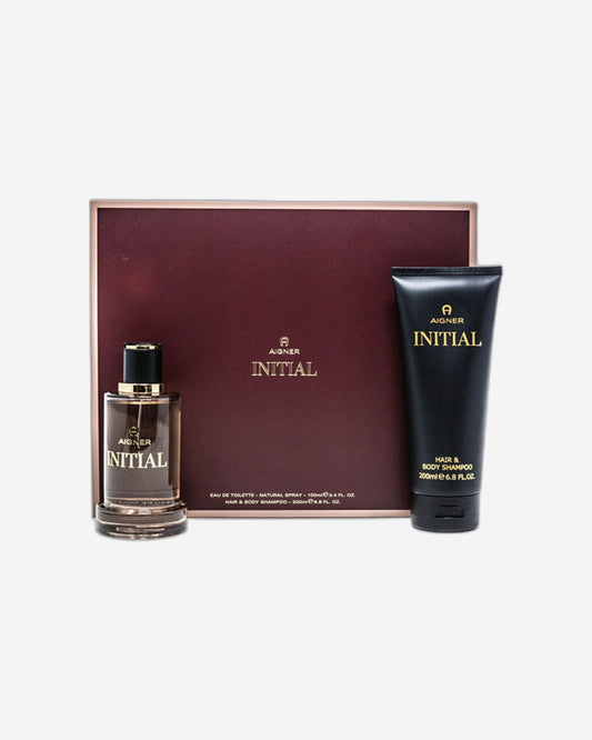 مجموعة هدايا عطر إيجنر إنيشال للرجال (أو دو تواليت) 100 مل + شامبو لليدين والجسم 200 مل