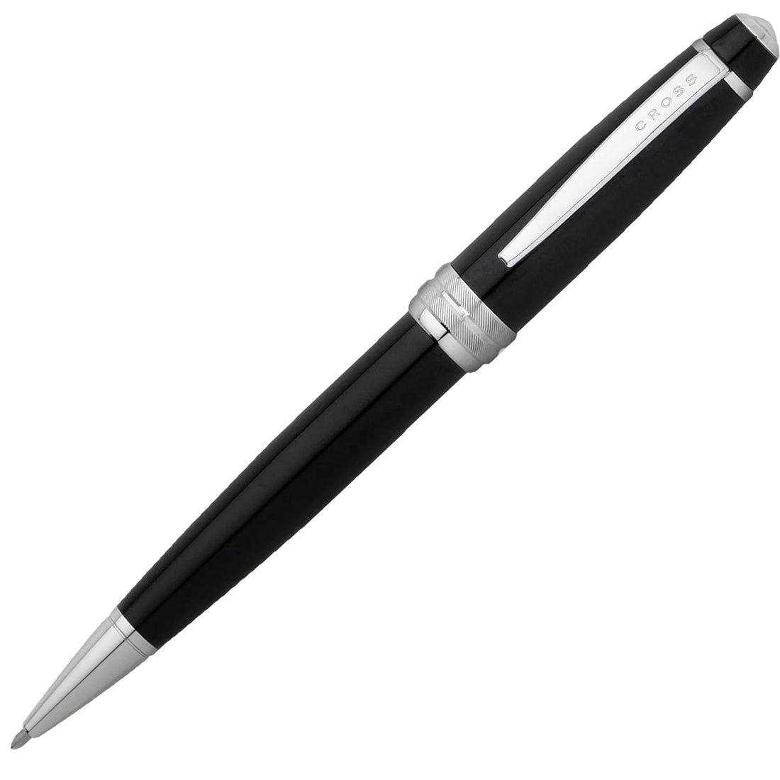 Cross Bailey™ Black Lacquer With Polished Chrome Appointments Ballpoint Pen - AT0452-7