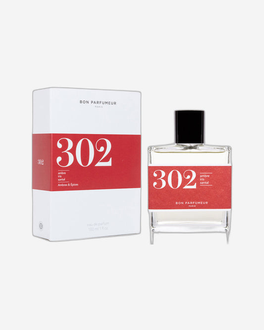 Bon Parfumeur: LES CLASSIQUES - 302 أمبر، إيريس، خشب الصندل، خشب الصندل، أمبر، كارداموم للرجال والنساء أو دو بارفان 100 مل رذاذ طبيعي