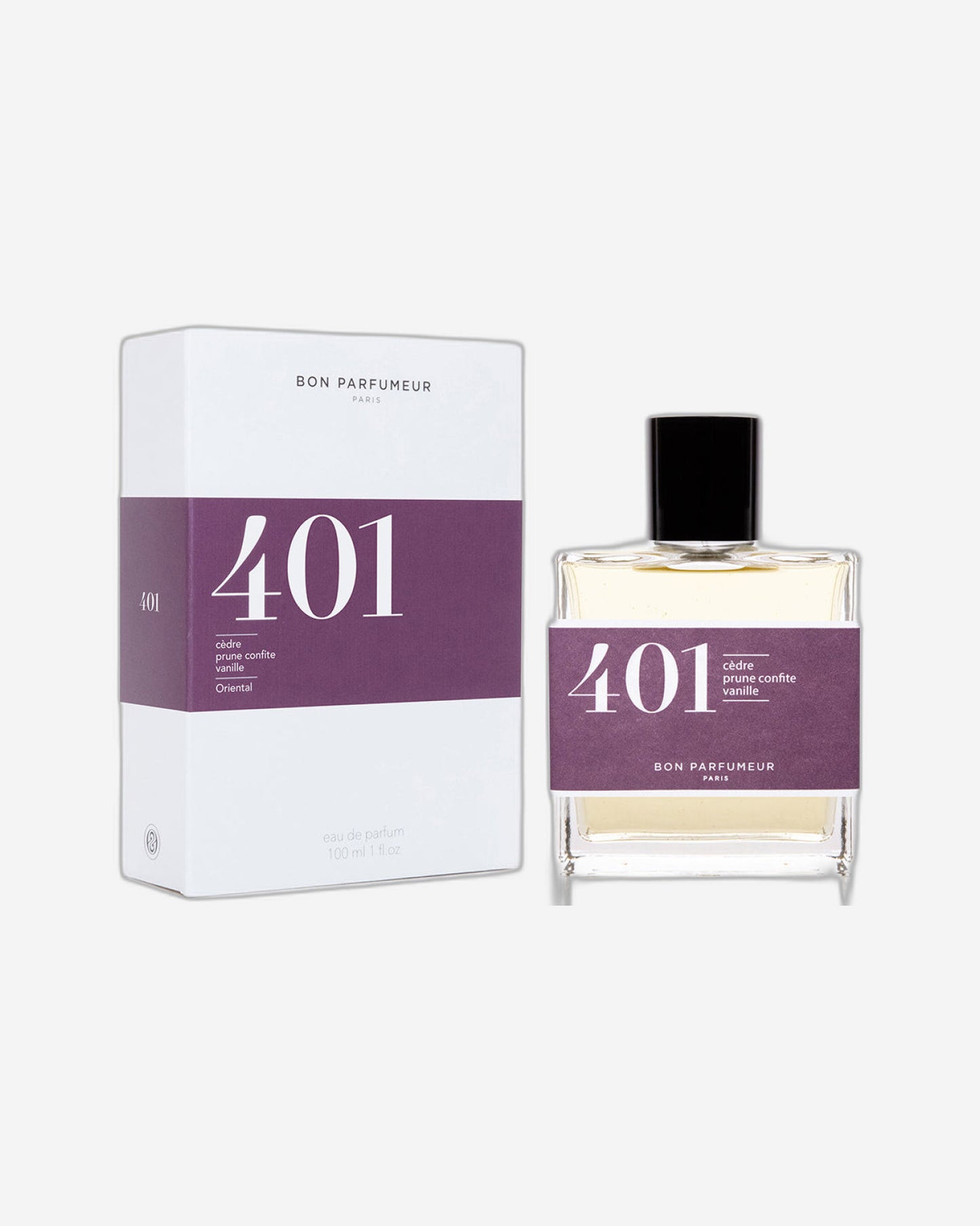 Bon Parfumeur: Les Classiques - 401 سيدار، كانديد بلوم وفانيليا للرجال والنساء أو دو بارفان 100 مل بخاخ طبيعي