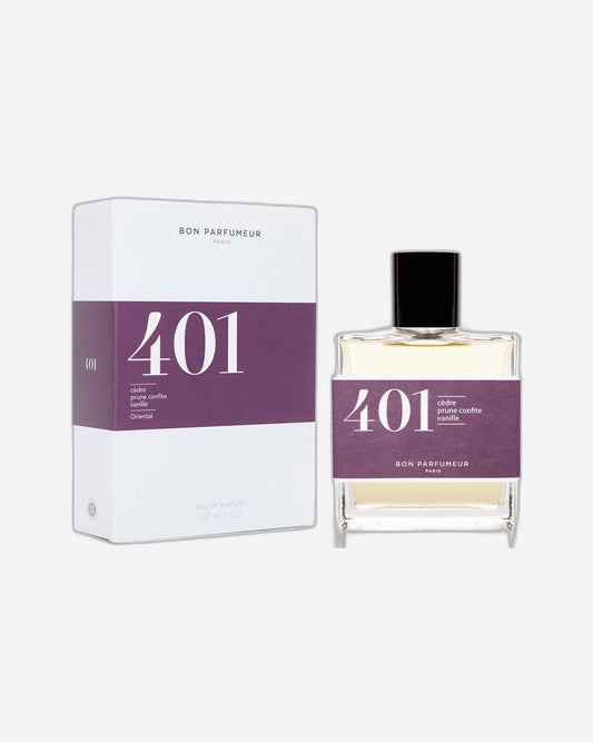 Bon Parfumeur: Les Classiques - 401 سيدار، كانديد بلوم وفانيليا للرجال والنساء أو دو بارفان 100 مل بخاخ طبيعي