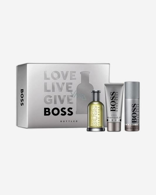 مجموعة بوس بوتلد جي (أو دو تواليت 100 مل + عطر 100 مل + مزيل عرق 150 مل)