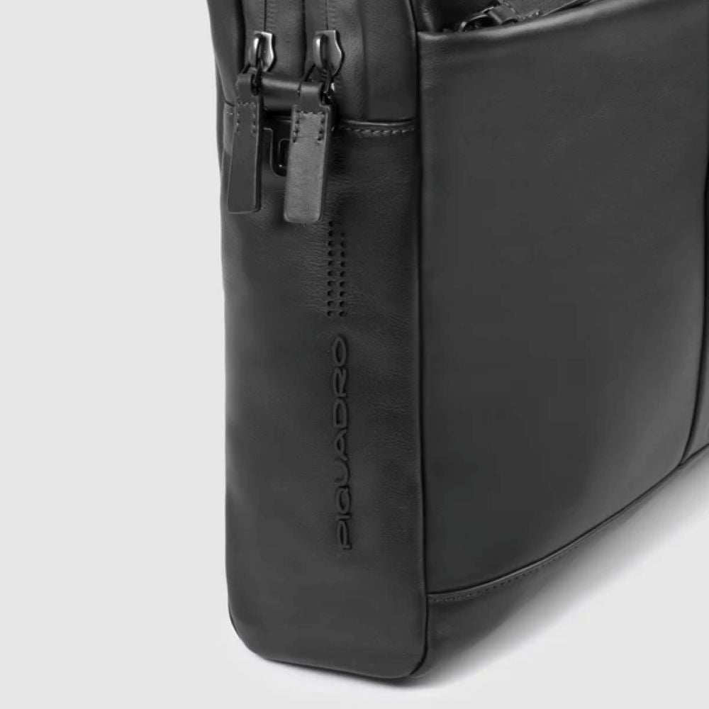 Piquadro Computer Portfolio Briefcase W/Ipad Compartment Black CA3339UB00/N