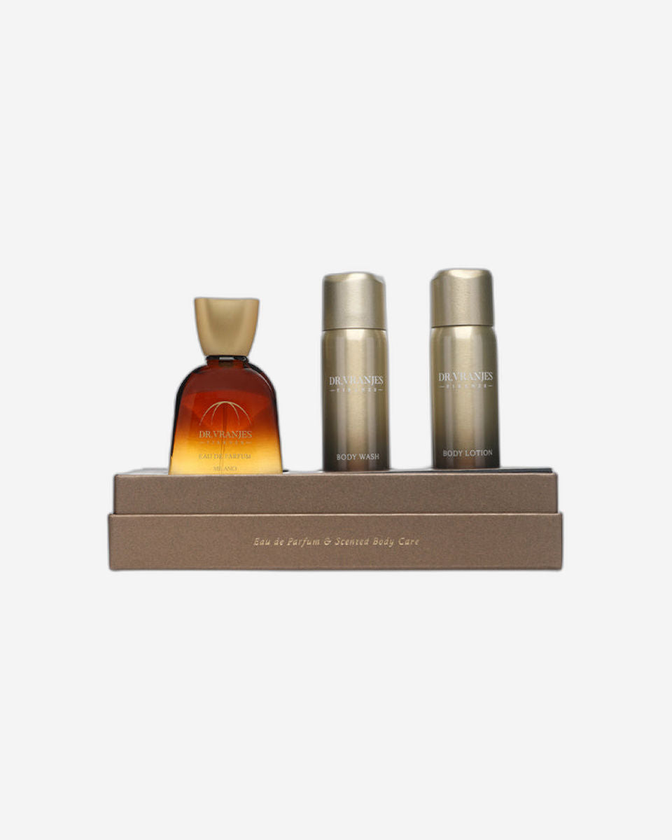 مجموعة هدايا من دكتور فرانجيس ميلانو، عطر ١٠٠ مل + لوشن للجسم ٥٠ مل + غسول للجسم ٥٠ مل للرجال والنساء، ٢٠٢٢