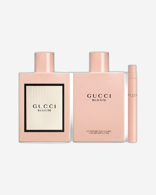 مجموعة هدايا جوتشي بلوم هوليداي ٢٠٢٣ (عطر ١٠٠ مل + لوشن للجسم ١٠٠ مل + بخاخ للحقيبة)