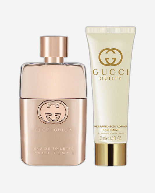 مجموعة هدايا غوتشي Guilty Pour Femme لربيع 2023
 (Edp 90Ml + Purse Spray 10Ml + Bl 50Ml)