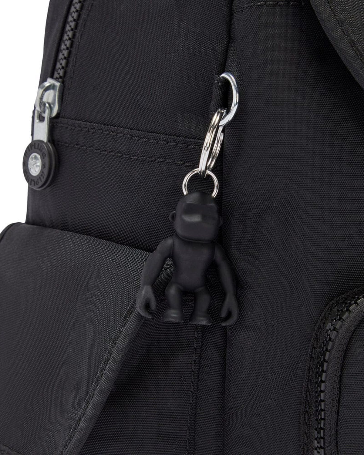 حقيبة ظهر KIPLING City Pack باللون الأسود الداكن متوسطة الحجم 12147-P39
