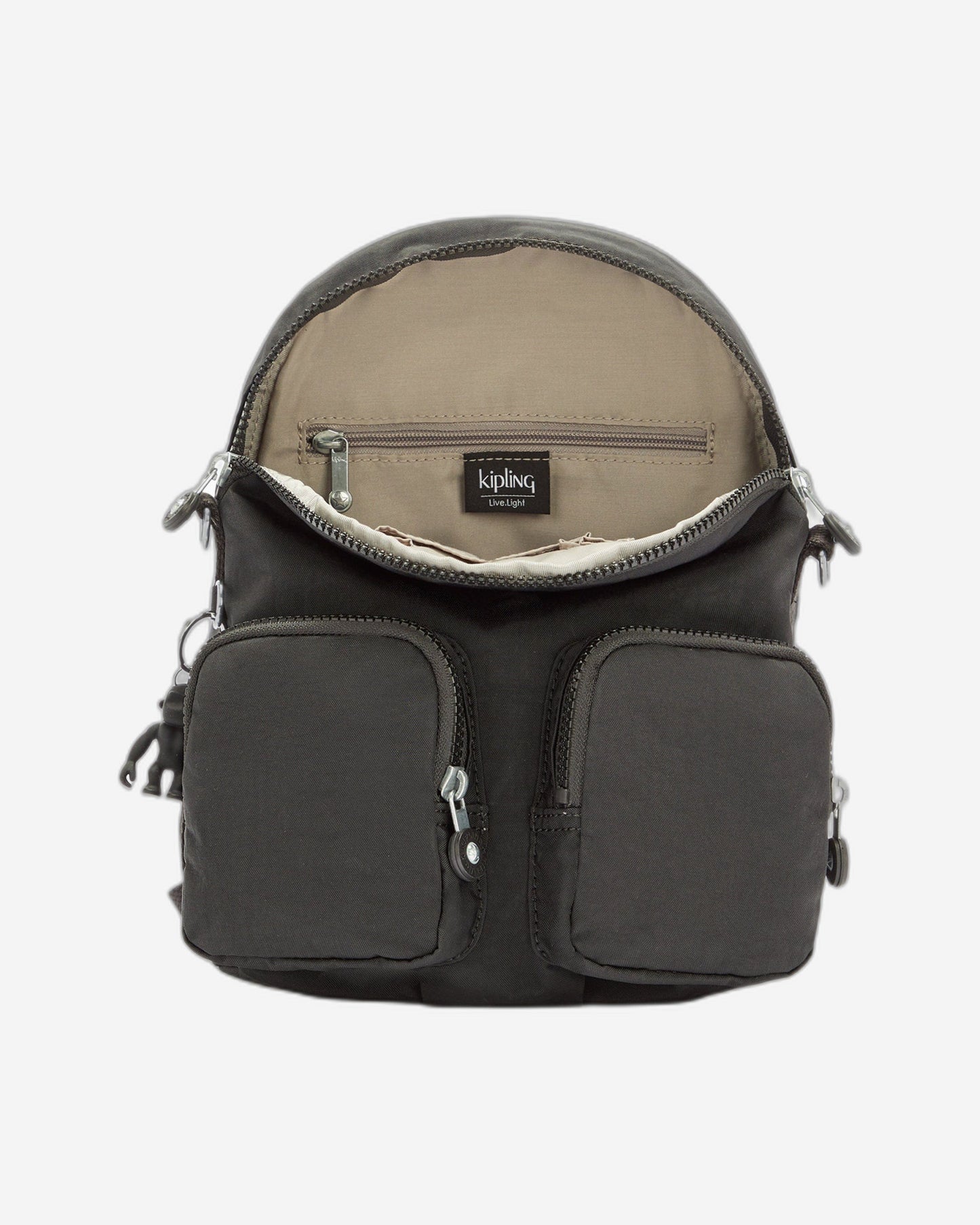 KIPLING-FIREFLY UP-حقيبة ظهر صغيرة (قابلة للتحويل إلى حقيبة كتف)-أسود نوار-12887-P39