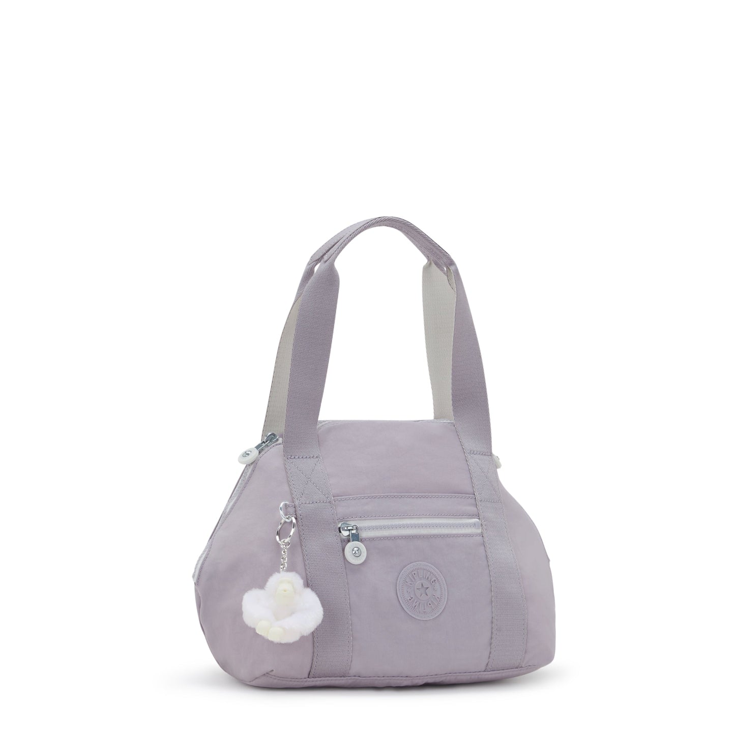 KIPLING-Art Mini-حقيبة يد صغيرة (بحزام كتف قابل للإزالة)-رمادي فاتح-01327-1FB