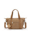 Kipling Art Mini Early Tan حقيبة يد صغيرة (مع حزام كتف قابل للإزالة) 01327-7CN